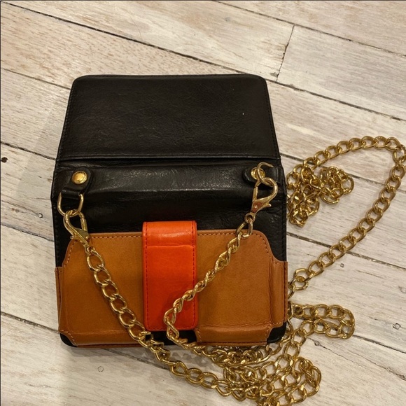 Case Mate bag. Black orange & Tan oyster SHEIN BAG - Picture 6 of 10